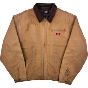 Vintage 90s Dickies Detroit Style Blanket Lined Duck Canvas Work Jacket